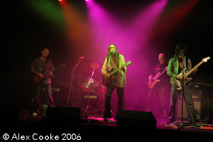 Static Rain playing at 21 South Street, Reading, in 2006